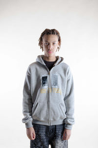 Leave (a) message zip hoodie - mortify.eu