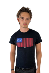 "USA" TEE BLACK
