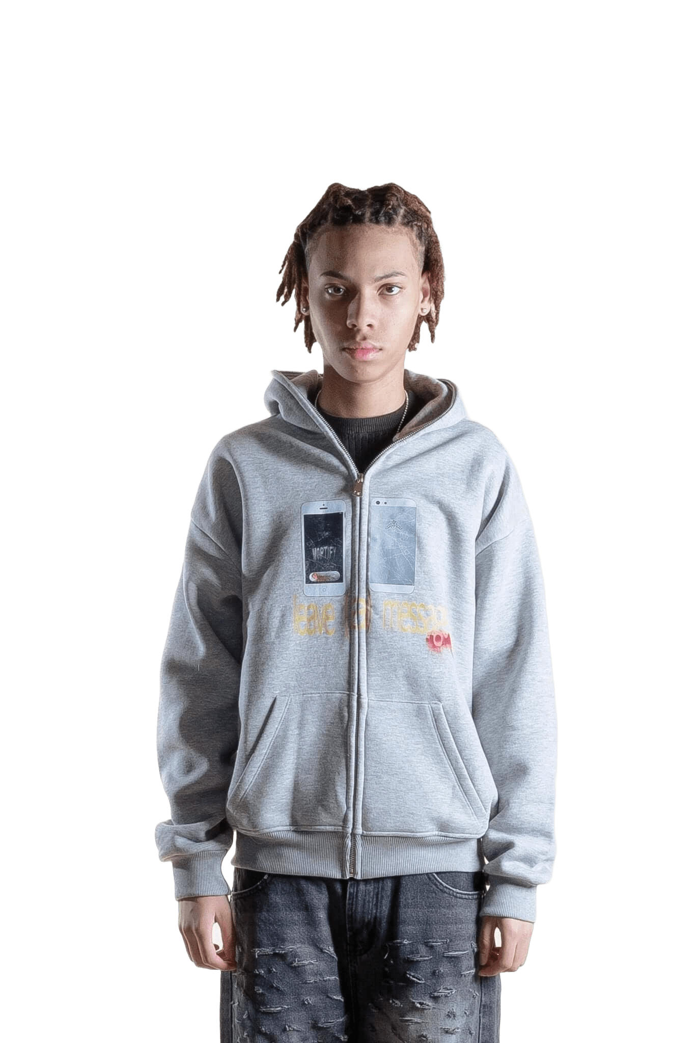 LEAVE A MESSAGE" ZIP UP - mortify.eu