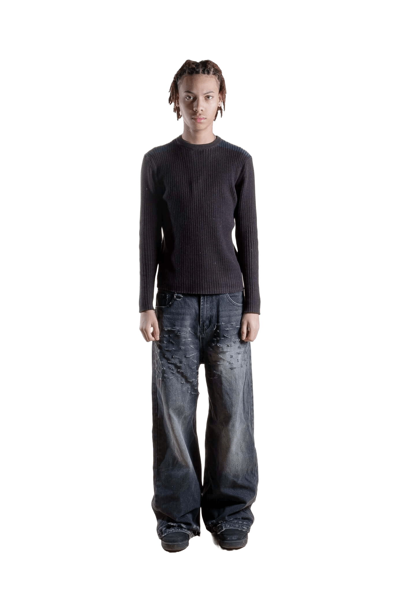 "OBSIDIAN" DISTRESSED DENIM - mortify.eu