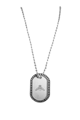"OBSIDIAN" SILVER NECKLACE - mortify.eu