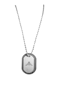 "OBSIDIAN" SILVER NECKLACE - mortify.eu
