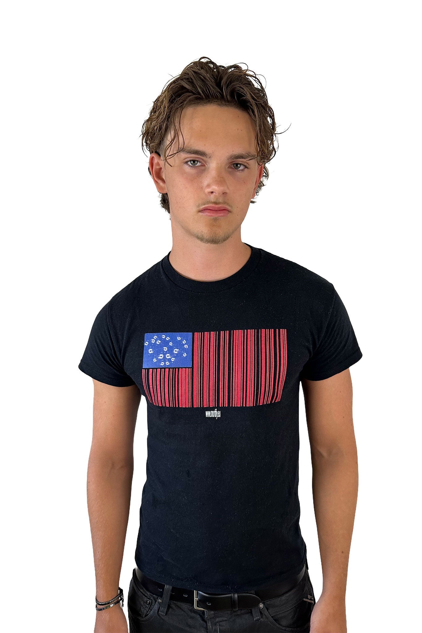 "USA" TEE BLACK - mortify.eu