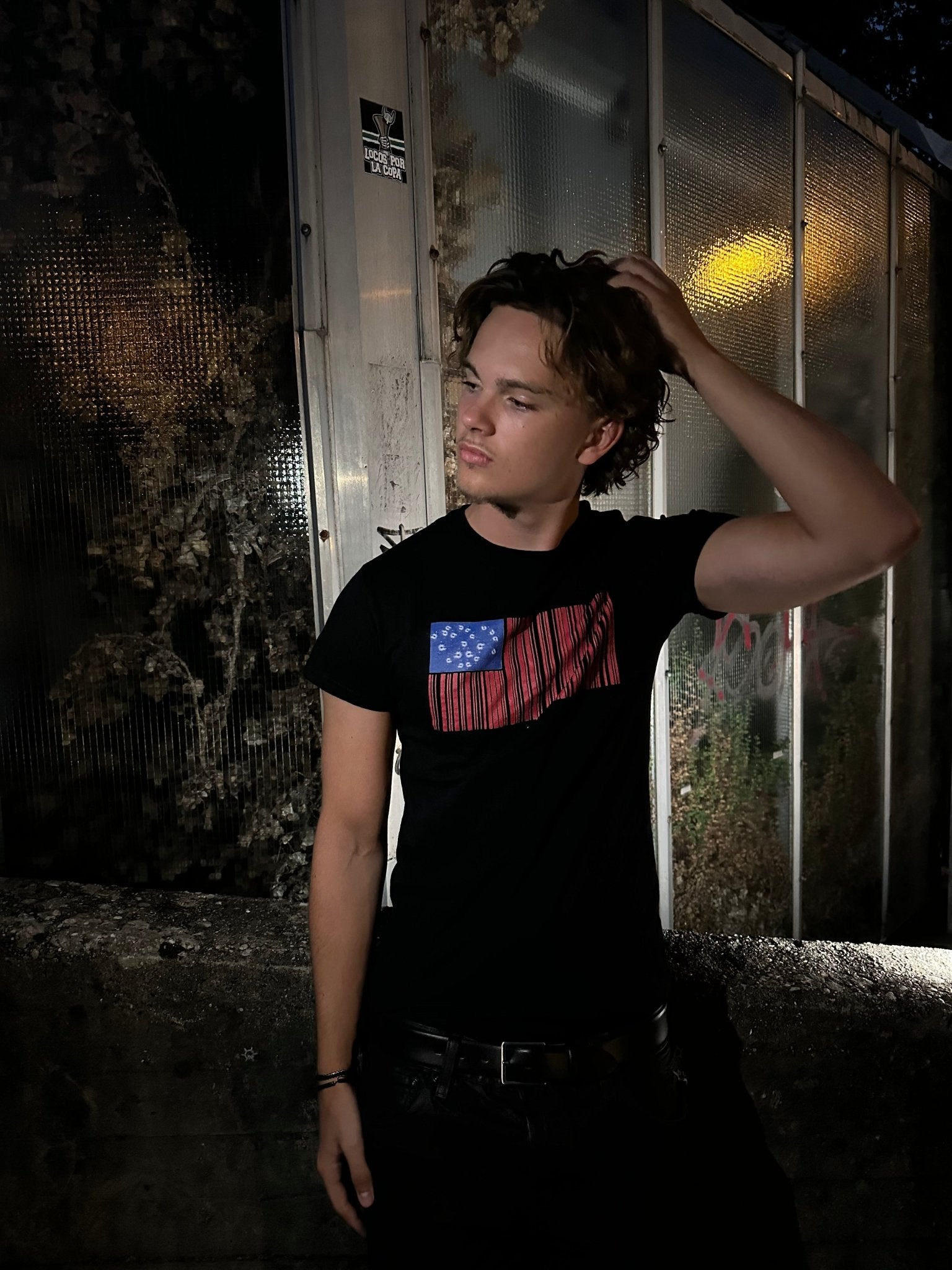 "USA" TEE BLACK - mortify.eu