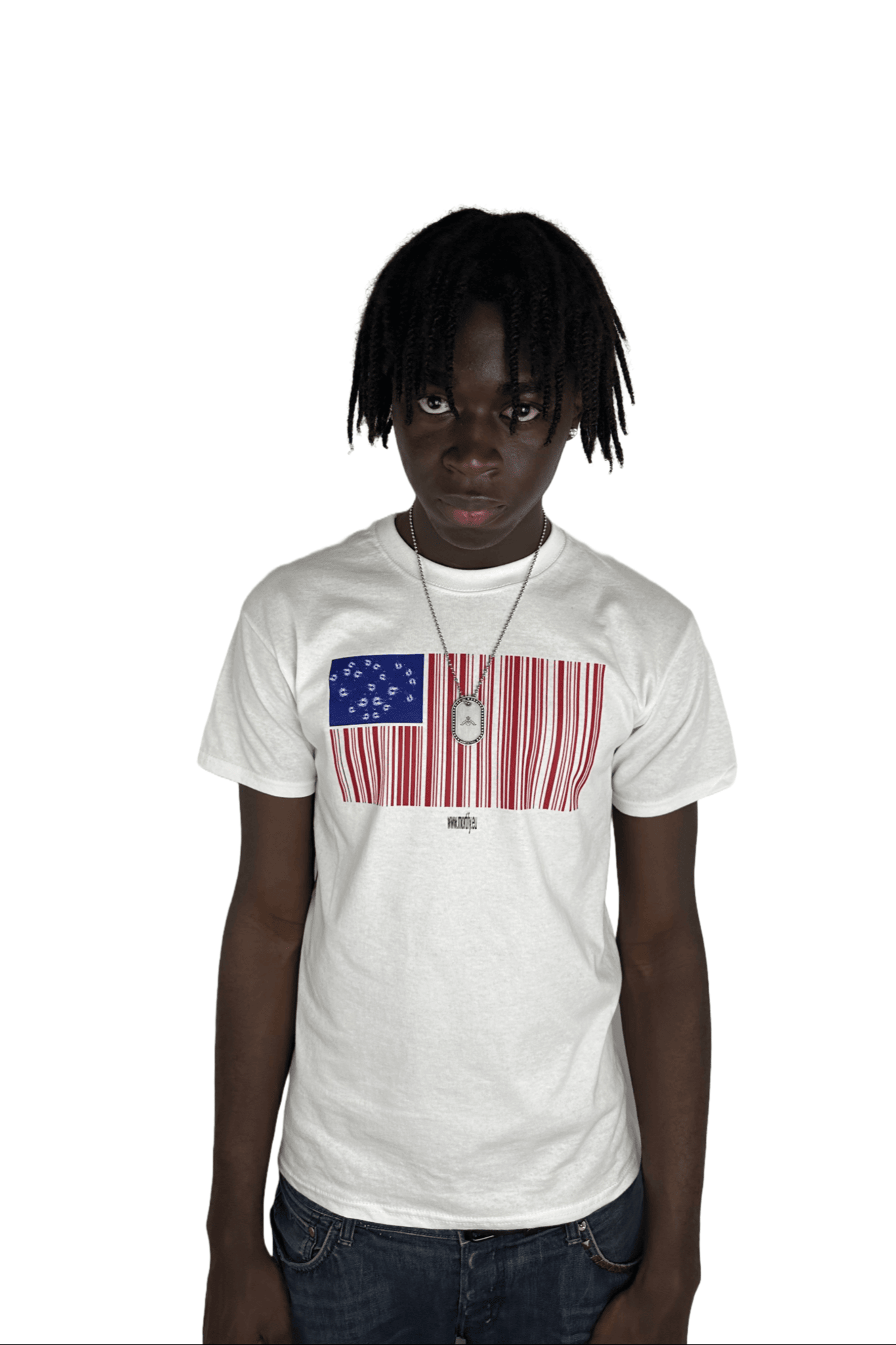 "USA" TEE WHITE - mortify.eu