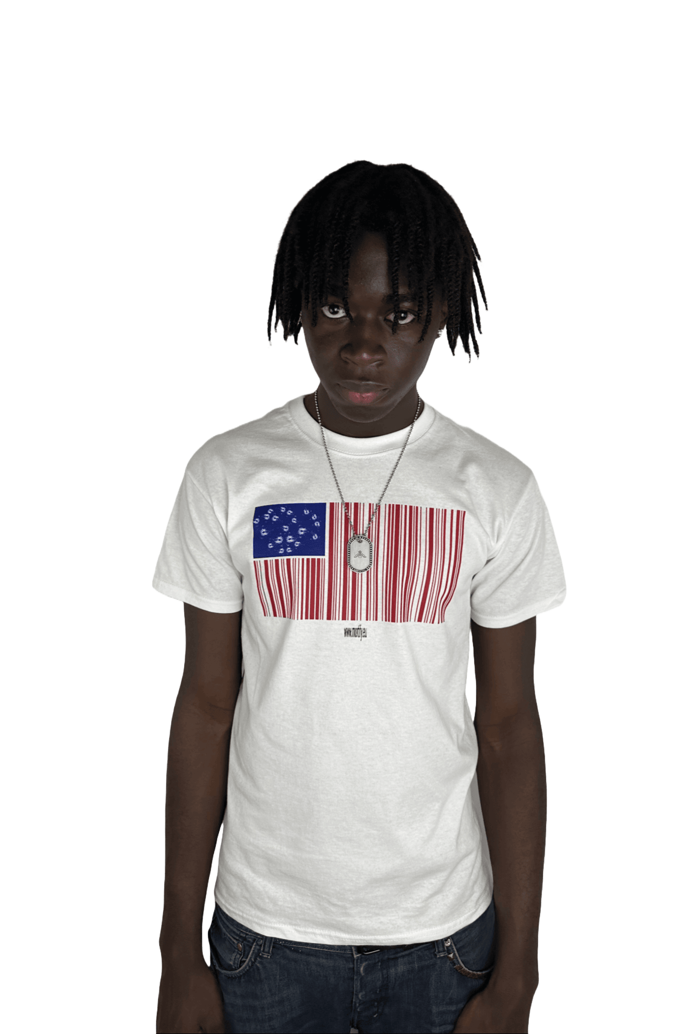 "USA" TEE WHITE - mortify.eu